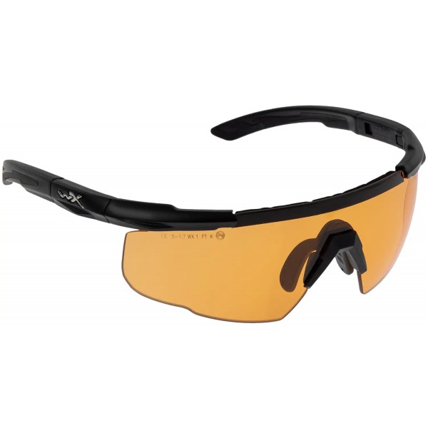 Очки баллистические Wiley X Saber Advanced. 2 линзы (Grey/Rust) оправа Black - 9300006