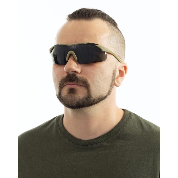 Окуляри балістичні Wiley X WX Vapor 2.5. 3 лінзи (Grey/Clear/Light Rust) оправа Tan - 9300011