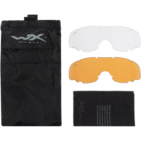 Маска-окуляри балістична Wiley X Spear. 3 лінзи (Grey/Clear/Light Rust) Black - 9300012 Маска-окуляри балістична Wiley X Spear. 3 лінзи (Grey/Clear/Light Rust) Black - 9300012