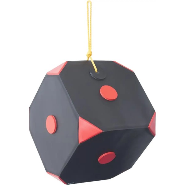 Мішень для стрільби Yate Cube Polimix 4. 30x30x30 см. 40 lbs Black / Red - 9370009