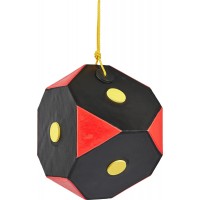 Мишень для стрельбы Yate Cube Polimix 6. 30x30x30 см. 40 lbs Black / Red