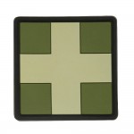Нашивка Medic Cross Square PVC Olive