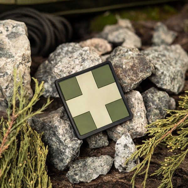 M-Tac нашивка Medic Cross Square ПВХ олива - 51124001 M-Tac нашивка Medic Cross Square ПВХ олива - 51124001