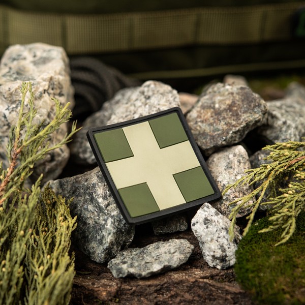 M-Tac нашивка Medic Cross Square ПВХ олива - 51124001 M-Tac нашивка Medic Cross Square ПВХ олива - 51124001