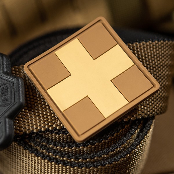 Нашивка Medic Cross Square PVC Coyote - 51124005 Нашивка Medic Cross Square PVC Coyote - 51124005