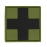 Нашивка Medic Cross Square PVC Olive/Black