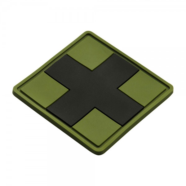 M-Tac нашивка Medic Cross Square ПВХ олива/чорний - 51124102 M-Tac нашивка Medic Cross Square ПВХ олива/чорний - 51124102