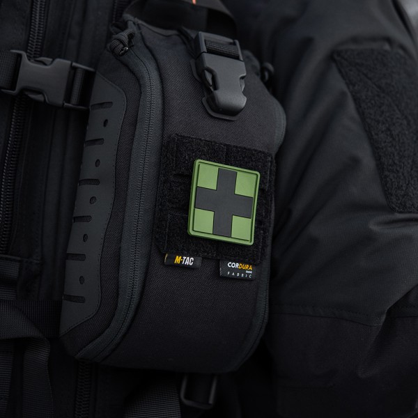 M-Tac нашивка Medic Cross Square ПВХ олива/чорний - 51124102 M-Tac нашивка Medic Cross Square ПВХ олива/чорний - 51124102