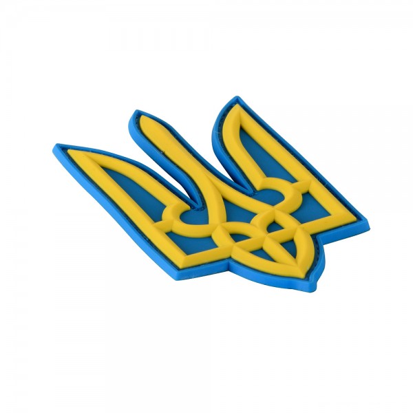 Нашивка Тризуб PVC великий кольоровий - 51337100 Нашивка Тризуб PVC великий кольоровий - 51337100