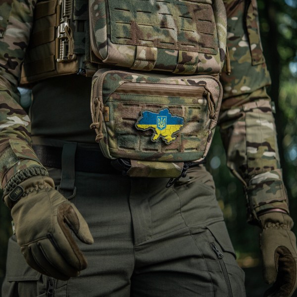 Нашивка Україна з гербом жовто синій - 51348032