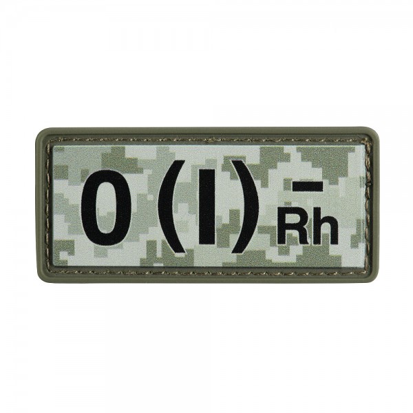 M-Tac нашивка група крові O(I) Rh(-) PVC 25х60 MM14 - 51362030