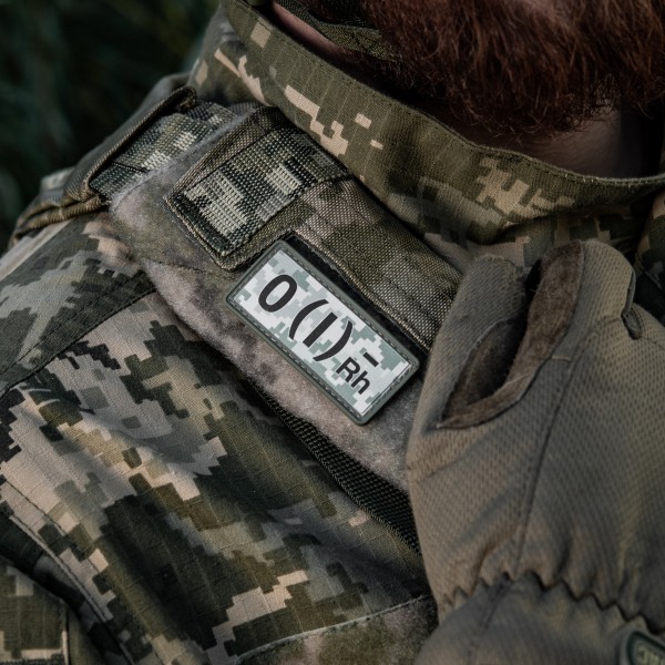 M-Tac нашивка група крові O(I) Rh(-) PVC 25х60 MM14 - 51362030 M-Tac нашивка група крові O(I) Rh(-) PVC 25х60 MM14 - 51362030