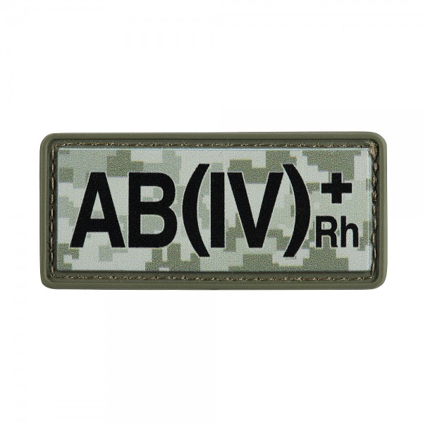 Нашивка группа крови AB(IV) Rh(+) PVC 25х60 MM14 - 51366030