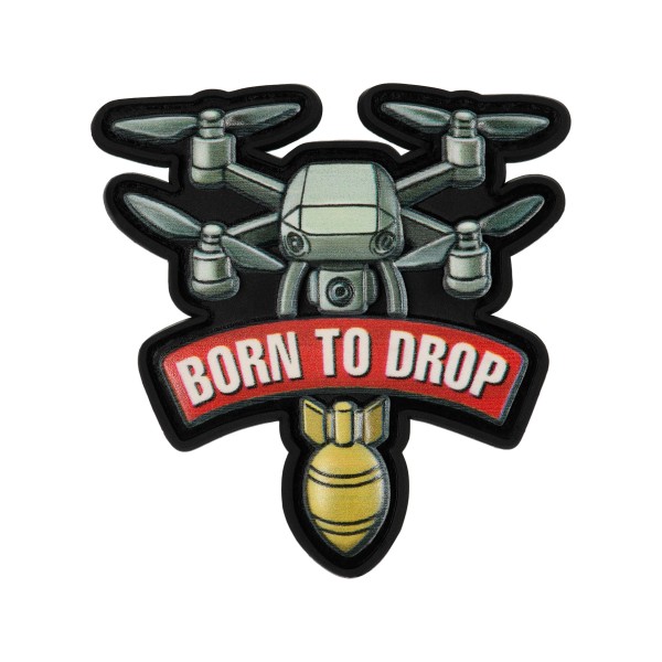 Нашивка дрон Born to drop PVC - 51586100