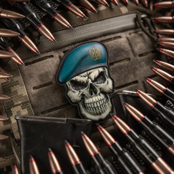 Нашивка Череп у береті (Морська піхота) - 52338110 Нашивка Череп у береті (Морська піхота) - 52338110