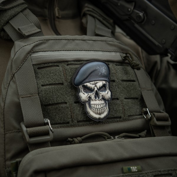 M-Tac нашивка Череп у береті (Гірська піхота) - 52338112 M-Tac нашивка Череп у береті (Гірська піхота) - 52338112