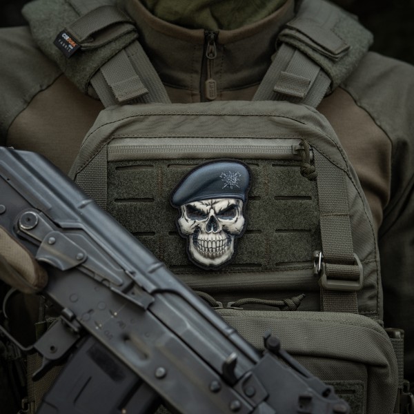 M-Tac нашивка Череп у береті (Гірська піхота) - 52338112 M-Tac нашивка Череп у береті (Гірська піхота) - 52338112