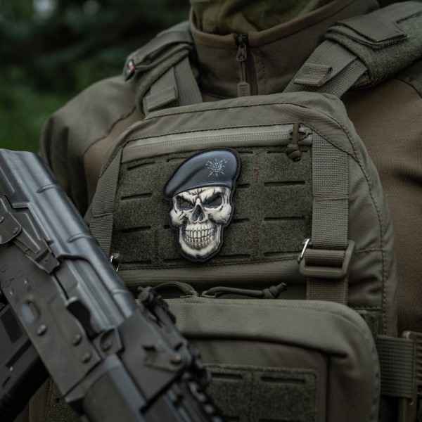 M-Tac нашивка Череп у береті (Гірська піхота) - 52338112 M-Tac нашивка Череп у береті (Гірська піхота) - 52338112