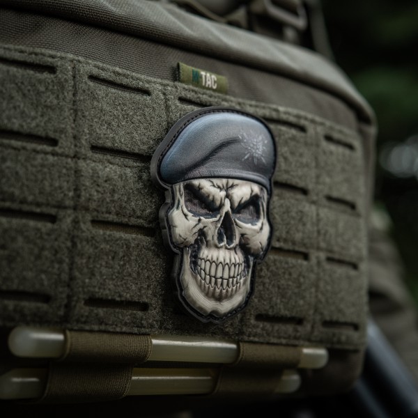 M-Tac нашивка Череп у береті (Гірська піхота) - 52338112 M-Tac нашивка Череп у береті (Гірська піхота) - 52338112