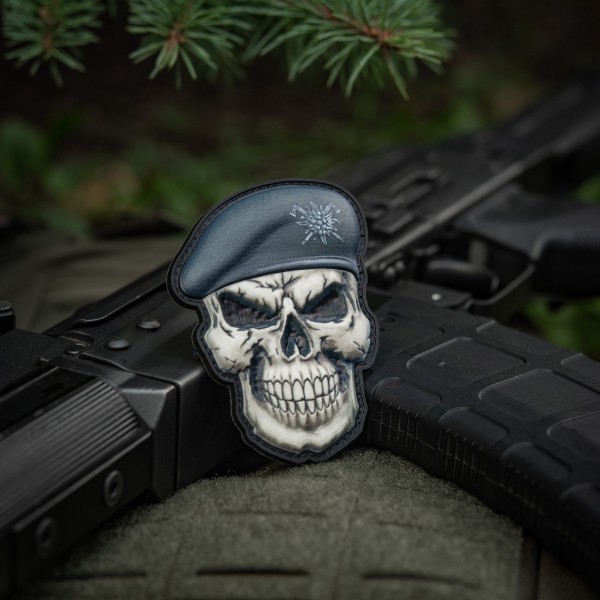 M-Tac нашивка Череп у береті (Гірська піхота) - 52338112 M-Tac нашивка Череп у береті (Гірська піхота) - 52338112