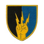 Шеврон 76 полк звязку кольоровий