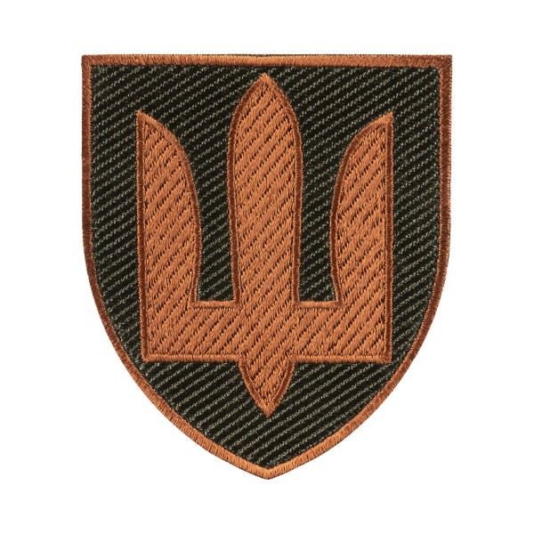 Шеврон Мед. Служба тризуб кольоровий - AKW-MSTRC