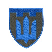 Шеврон Територіальна оборона олива/синій