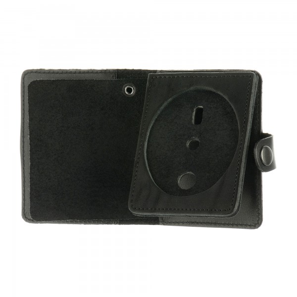 Обложка для жетона и удостоверения Полиции (с застежкой) - COV-PLCBLK-BT Обложка для жетона и удостоверения Полиции (с застежкой) - COV-PLCBLK-BT