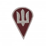 Нашивка ДШВ бордовая