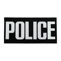 Нашивка на спину Police (30х15 см) чорна