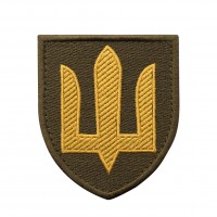 Нашивка Сухопутні війська ЗСУ олива/жовтий