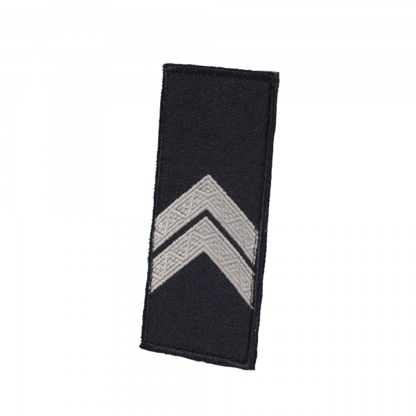 Погони Капрал Полиции (пара) на липучці чорні 10х5см - RIVLC-CPLPLC10