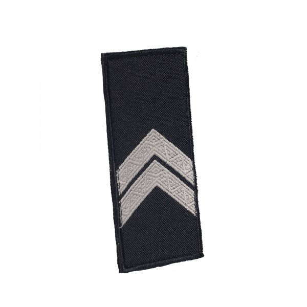 Погони Капрал Полиции (пара) на липучці чорні 10х5см - RIVLC-CPLPLC10