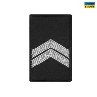 Погони Капрал Полиции (пара) на липучці чорні 8х5см