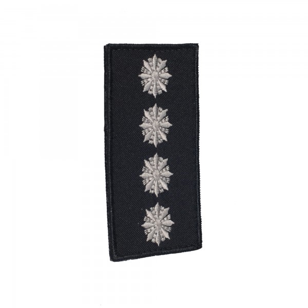 Погони Капитан Полиции (пара) на липучці чорні 10х5см - RIVLC-CPTPLC10