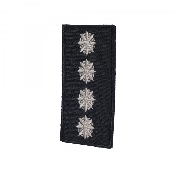 Погони Капитан Полиции (пара) на липучці чорні 10х5см - RIVLC-CPTPLC10