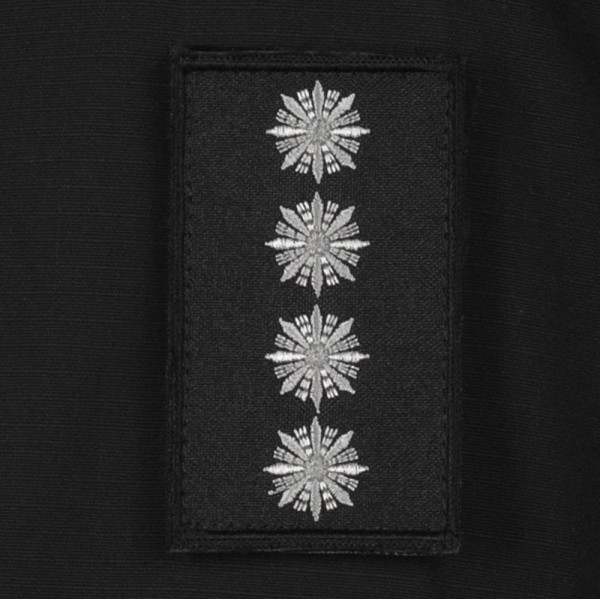 Погони Капитан Полиции (пара) на липучці чорні 8х5см - RIVLC-CPTPLC8 Погони Капитан Полиции (пара) на липучці чорні 8х5см - RIVLC-CPTPLC8