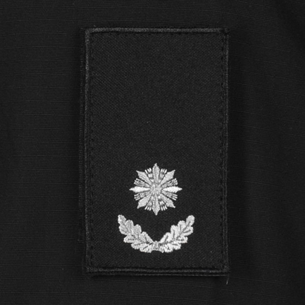 Погоны Майор Полиции (пара) на липучке черные 8х5см - RIVLC-MJPLC8