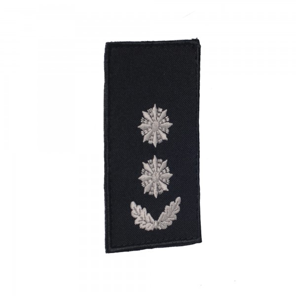 Погоны Подполковник Полиции (пара) на липучке черные 10х5см - RIVLC-PCOLPLC10