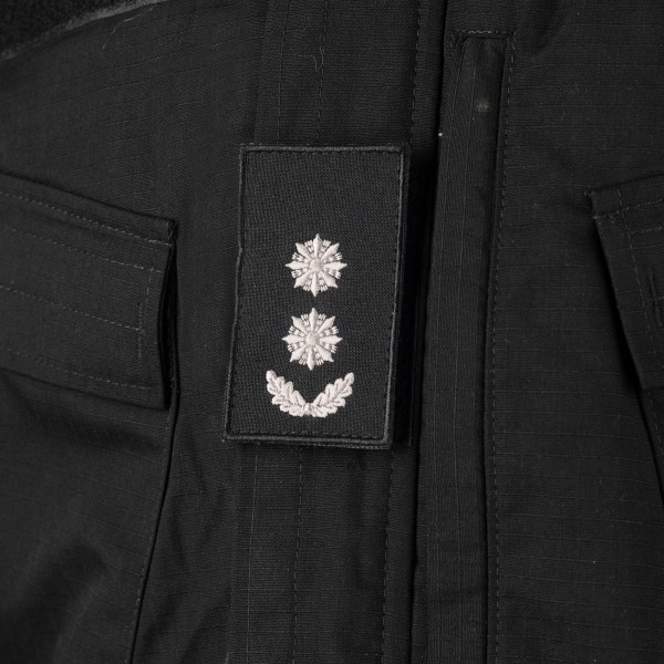 Погоны Подполковник Полиции (пара) на липучке черные 10х5см - RIVLC-PCOLPLC10