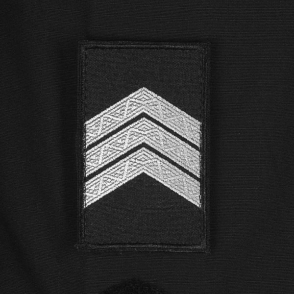 Погони Сержант Поліції (пара) на липучці чорні 8х5см - RIVLC-SGTPLC8 Погони Сержант Поліції (пара) на липучці чорні 8х5см - RIVLC-SGTPLC8