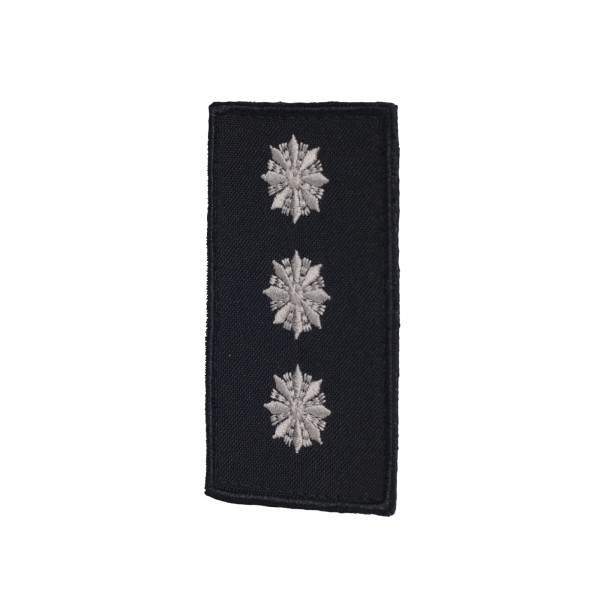 Погони Старший лейтенант Поліції (пара) на липучці чорні 10х5см - RIVLC-SLTPLC10 Погони Старший лейтенант Поліції (пара) на липучці чорні 10х5см - RIVLC-SLTPLC10