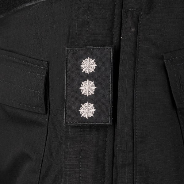 Погони Старший лейтенант Поліції (пара) на липучці чорні 10х5см - RIVLC-SLTPLC10 Погони Старший лейтенант Поліції (пара) на липучці чорні 10х5см - RIVLC-SLTPLC10