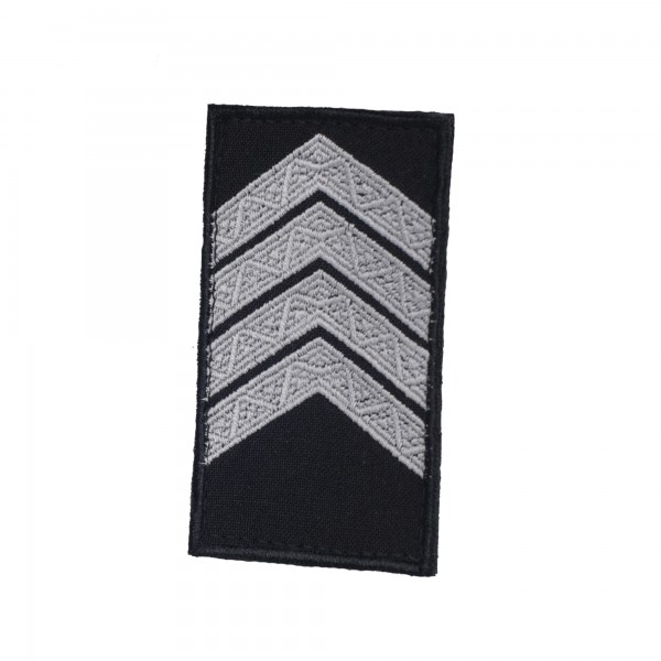 Погони Старший сержант Поліції (пара) на липучці чорні 10х5см - RIVLC-SSGTPLC10 Погони Старший сержант Поліції (пара) на липучці чорні 10х5см - RIVLC-SSGTPLC10