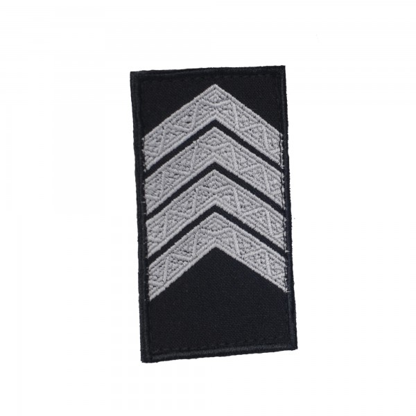 Погони Старший сержант Поліції (пара) на липучці чорні 10х5см - RIVLC-SSGTPLC10 Погони Старший сержант Поліції (пара) на липучці чорні 10х5см - RIVLC-SSGTPLC10