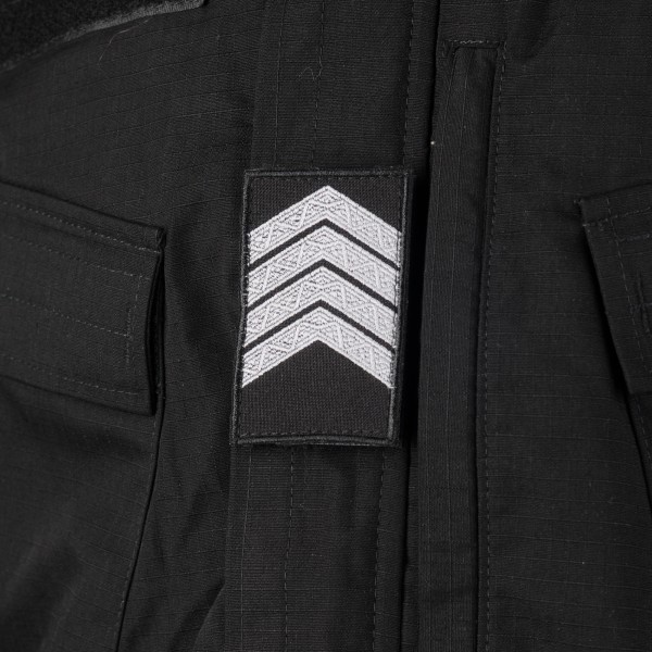 Погони Старший сержант Поліції (пара) на липучці чорні 10х5см - RIVLC-SSGTPLC10 Погони Старший сержант Поліції (пара) на липучці чорні 10х5см - RIVLC-SSGTPLC10