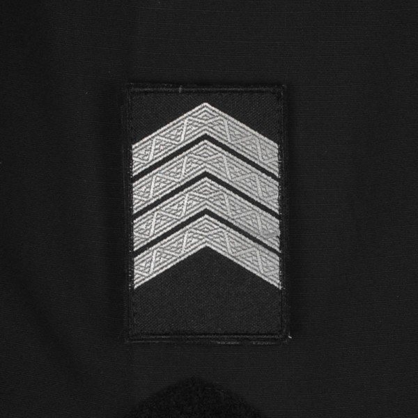Погони Старший сержант Поліції (пара) на липучці чорні 8х5см - RIVLC-SSGTPLC8 Погони Старший сержант Поліції (пара) на липучці чорні 8х5см - RIVLC-SSGTPLC8