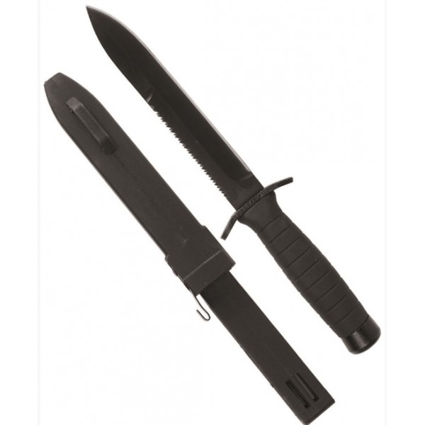 Бойовий ніж з пилкою та піхвами МІЛ ТЕК Німеччина - 3572109