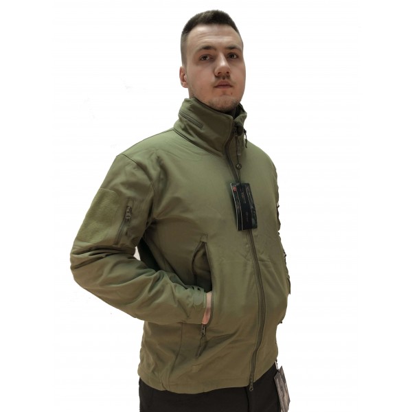 Куртка Soft Shell олива ховає капюшон ESDY - 3555699