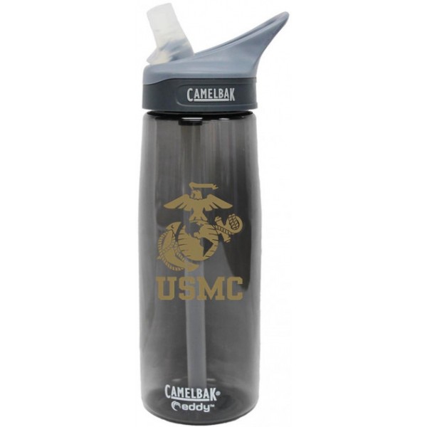 Бутылка для воды Camelbak Eddy 7.62 USMC Charcoal 750 мл Серый - 3565545